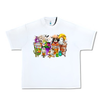 White Halloween Western Boo Coffee Cups Urban Heavy Tee - CowhideDigitalArt