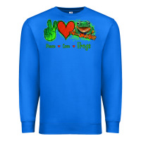 True Royal Peace Love Frogs Premium Sweatshirt - Jasminsmagicworld