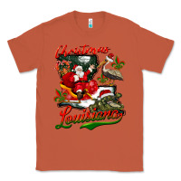 Copper louisiana christmas with santa Classic Tee - BarkalooDesign