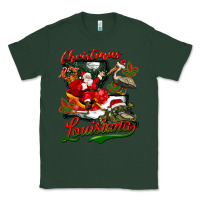 Sports Green louisiana christmas with santa Classic Tee - BarkalooDesign