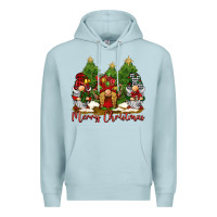 Blue Mist merry christmas gnomies Premium Hoodie - BarkalooDesign