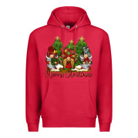Cardinal merry christmas gnomies Premium Hoodie - BarkalooDesign