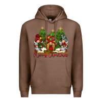 Chestnut merry christmas gnomies Premium Hoodie - BarkalooDesign