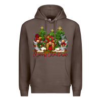 Coffee merry christmas gnomies Premium Hoodie - BarkalooDesign