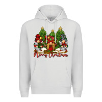 Dove Grey merry christmas gnomies Premium Hoodie - BarkalooDesign