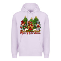 Lilac merry christmas gnomies Premium Hoodie - BarkalooDesign