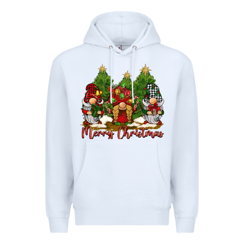 Merry Christmas Gnomies Premium Hoodie by BarkalooDesign | Teevron