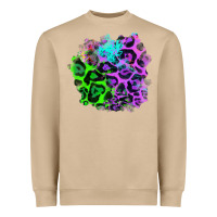 Mushroom Colorful Leopard patch Heavyweight Sweatshirt - RanaPortraitStore