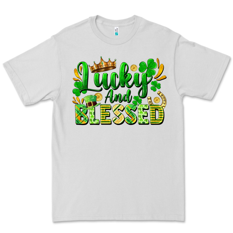 Lucky And Blessed Premium Tee by FaDigitalArtStudio | Teevron