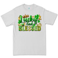 Dove Grey lucky and blessed Premium Tee - FaDigitalArtStudio