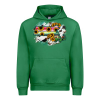 Emerald Massachusetts State Map Urban Hoodie - RanaPortraitStore