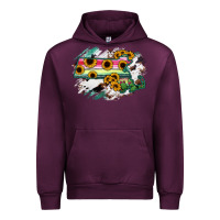 Mauve Wine Massachusetts State Map Urban Hoodie - RanaPortraitStore