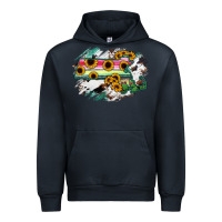 Navy Massachusetts State Map Urban Hoodie - RanaPortraitStore