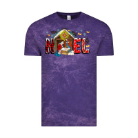 Cloud Purple Noel Vintage Tee - CowhideDigitalArt