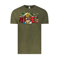 Vintage Olive Noel Vintage Tee - CowhideDigitalArt