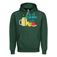 Sports Green sweet summer time no background Zipper Hoodie - Jasminsmagicworld