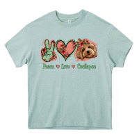 Arona Peace Love Cockapoo Heavy Core Tee - Jasminsmagicworld
