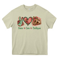 Mossy Peace Love Cockapoo Heavy Core Tee - Jasminsmagicworld