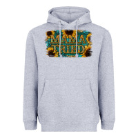 Heather Grey Sunflower Serappe Turquoise Gemstone Mama Tried Heavyweight Hoodie - Jasminsmagicworld