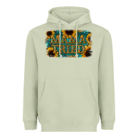 Matcha Sunflower Serappe Turquoise Gemstone Mama Tried Heavyweight Hoodie - Jasminsmagicworld