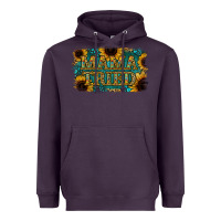 Plum Sunflower Serappe Turquoise Gemstone Mama Tried Heavyweight Hoodie - Jasminsmagicworld
