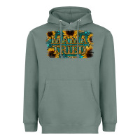 Sage Sunflower Serappe Turquoise Gemstone Mama Tried Heavyweight Hoodie - Jasminsmagicworld