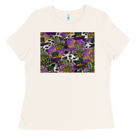Bone mardi gras celebration pattern Ladies Tee - CowhideDigitalArt