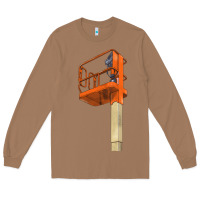 Toasted Coconut Single Man Lift Long Sleeve Tee - LillyAllenDesigns