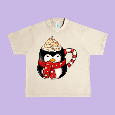 Coffee Cups Animal Urban Heavy Tee Designed By Cowhidedigitalart