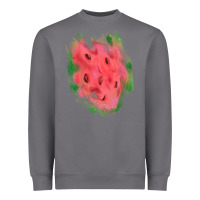 Storm watermelon glitter watercolor brushstrokes patch Heavyweight Sweatshirt - RanaPortraitStore