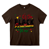 Chocolate Brown It's the black excellence for me Heavy Core Tee - FaDigitalArtStudio