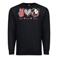 Black Peace Love Pitties Premium Sweatshirt - Jasminsmagicworld