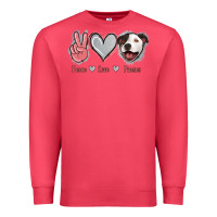 Cardinal Peace Love Pitties Premium Sweatshirt - Jasminsmagicworld