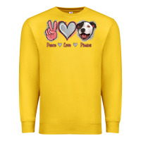 Lemon Peace Love Pitties Premium Sweatshirt - Jasminsmagicworld