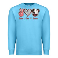 Peace Love Pitties Premium Sweatshirt | Teevron