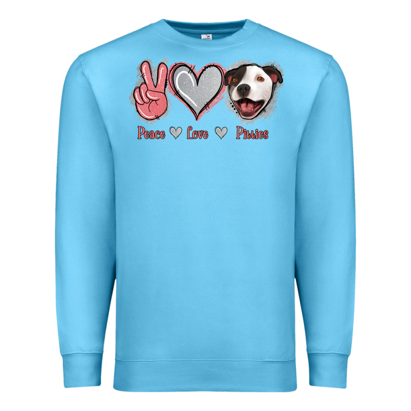 Peace Love Pitties Premium Sweatshirt by Jasminsmagicworld | Teevron