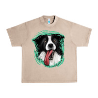 French Oak border collie Urban Heavy Tee - Jasminsmagicworld