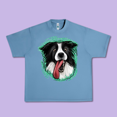 Border Collie Urban Heavy Tee Designed By Jasminsmagicworld