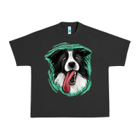 Pigment Black border collie Urban Heavy Tee - Jasminsmagicworld