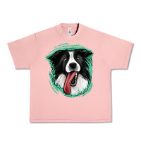 Salmon border collie Urban Heavy Tee - Jasminsmagicworld