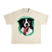 Sandshell border collie Urban Heavy Tee - Jasminsmagicworld
