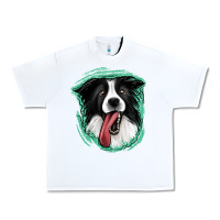 White border collie Urban Heavy Tee - Jasminsmagicworld