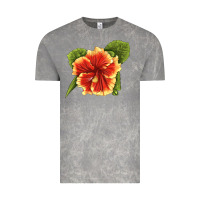 Cloud Rock Hawaiian Hibiscus Flower Illustrations Vintage Tee - LillyAllenDesigns