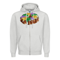 Mardi Gras King Cake Zipper Hoodie | Teevron