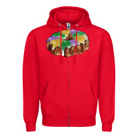 Red mardi gras king cake Zipper Hoodie - RanaPortraitStore