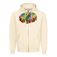 Sandshell mardi gras king cake Zipper Hoodie - RanaPortraitStore
