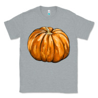 Heather Grey Pumpkin Classic Tee - FaDigitalArtStudio