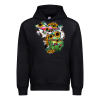 Black Cowhide Michigan map Urban Hoodie - RanaPortraitStore