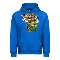 Cobalt Cowhide Michigan map Urban Hoodie - RanaPortraitStore