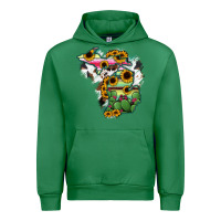 Emerald Cowhide Michigan map Urban Hoodie - RanaPortraitStore